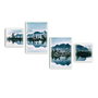 Wallity Cuadro Decorativo Enmarcado 4 Piezas 4PBCT-07